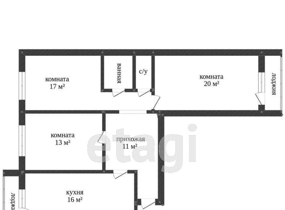 квартира г Кострома ул Олега Юрасова 7 фото 2