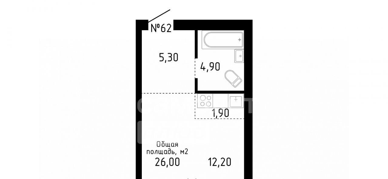 квартира г Барнаул р-н Центральный ул Никитина 10 фото 2