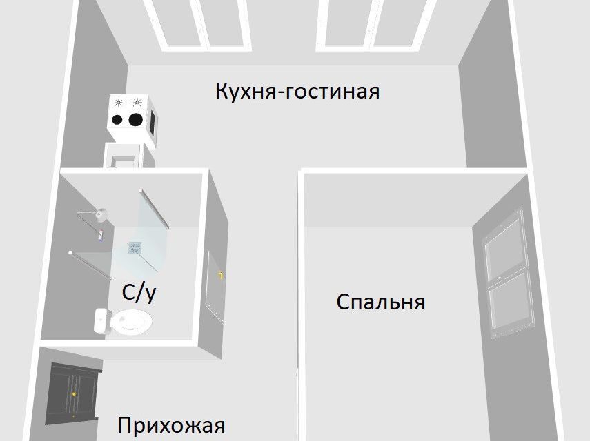 квартира г Архангельск ул Химиков 13 Архангельск городской округ фото 9