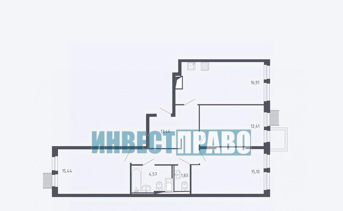 квартира г Москва ш Ленинградское 229ак/1 ЖК Молжаниново Новоподрезково фото 2