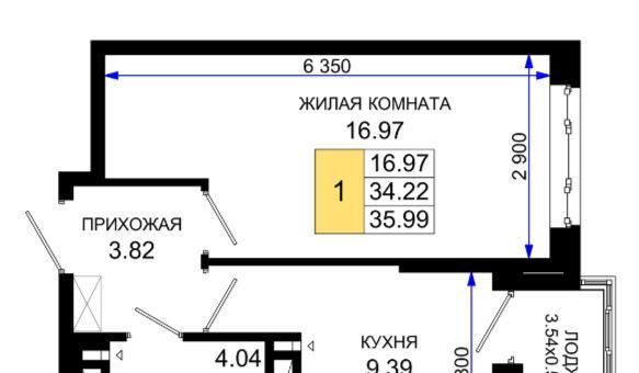 квартира г Ростов-на-Дону р-н Октябрьский пер Нефтекачка ЖК «Октябрь Парк» фото 1