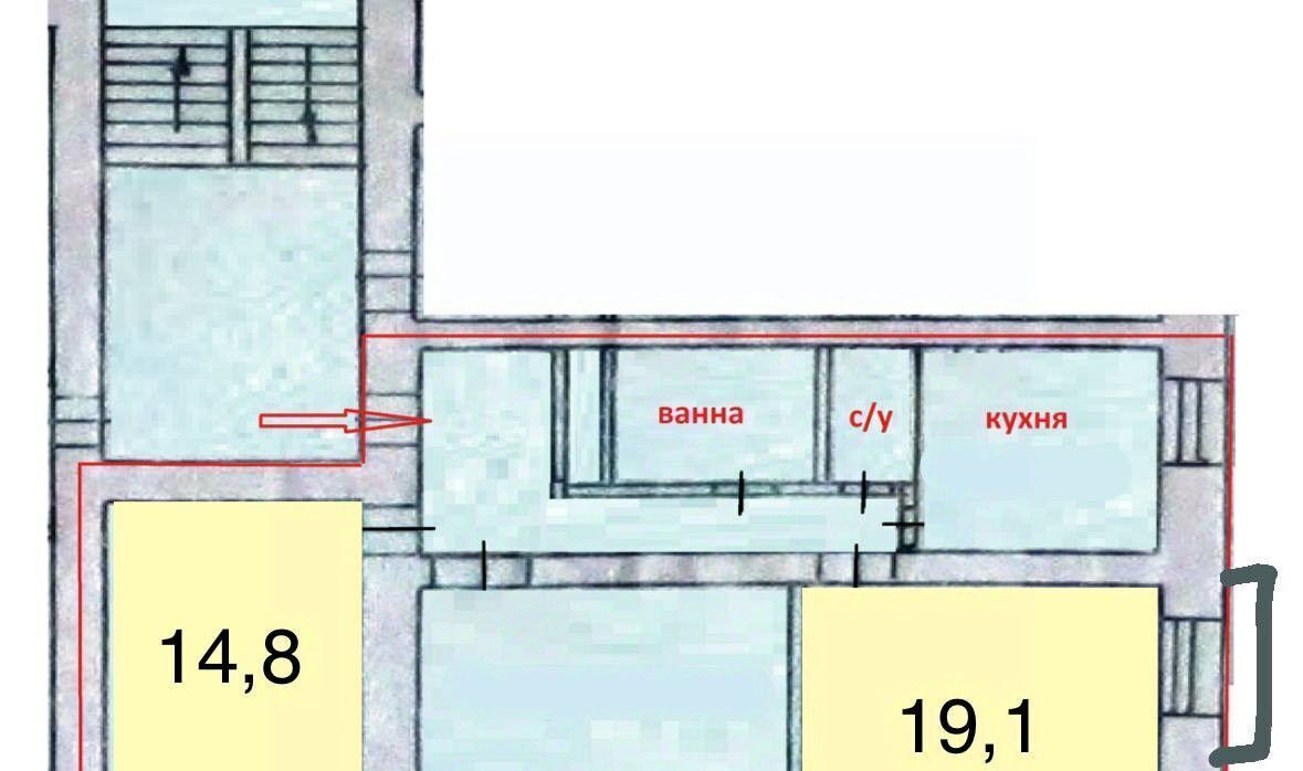 комната г Екатеринбург Ботаническая ул. Бисертская, 135 фото 2