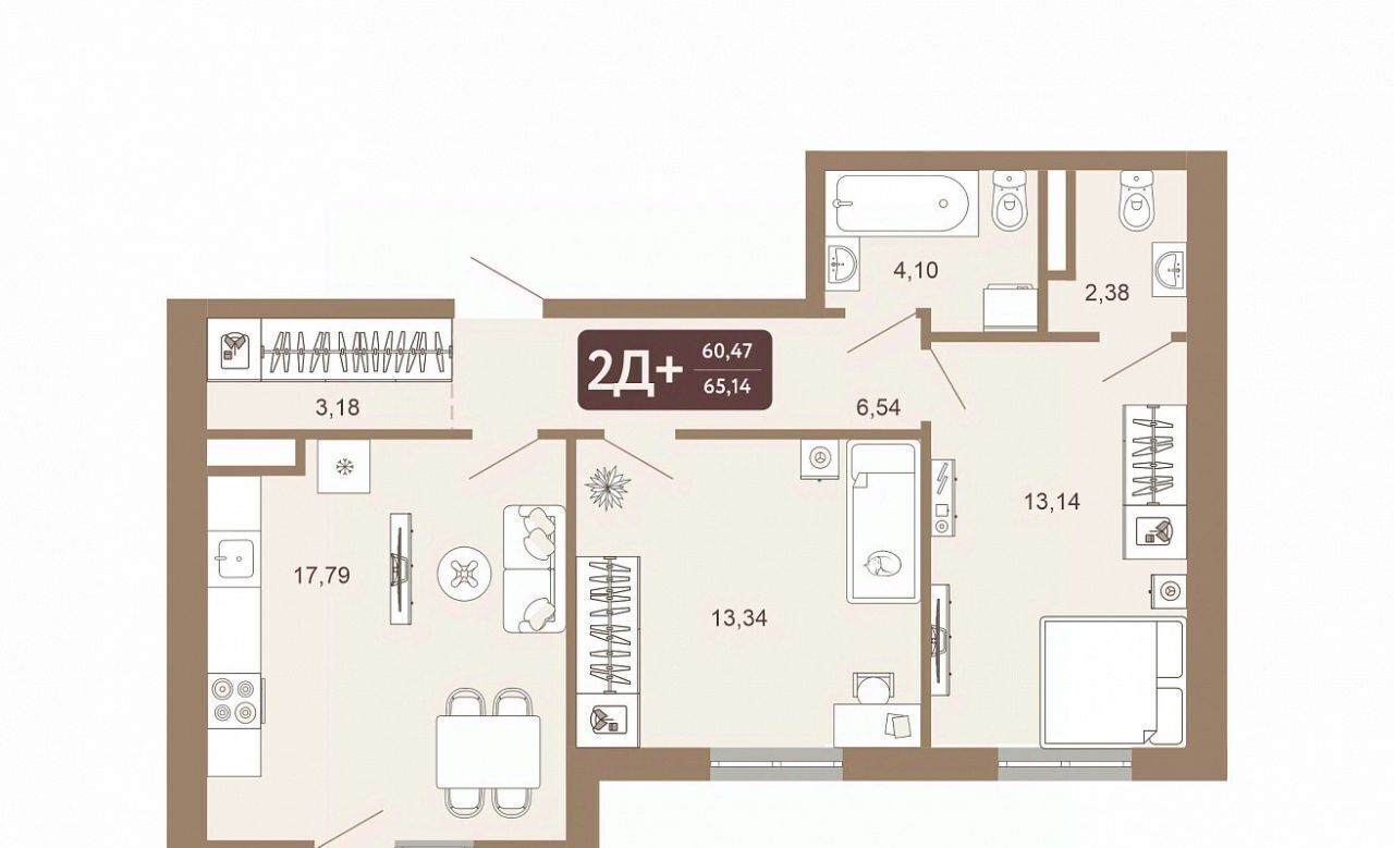 квартира г Тобольск 15-й микрорайон 25А фото 1