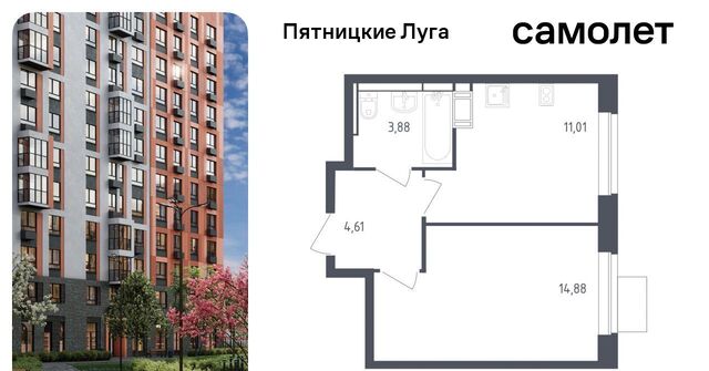 Подрезково, Пятницкие Луга жилой комплекс, к 2/2, Химки городской округ, д. Юрлово фото