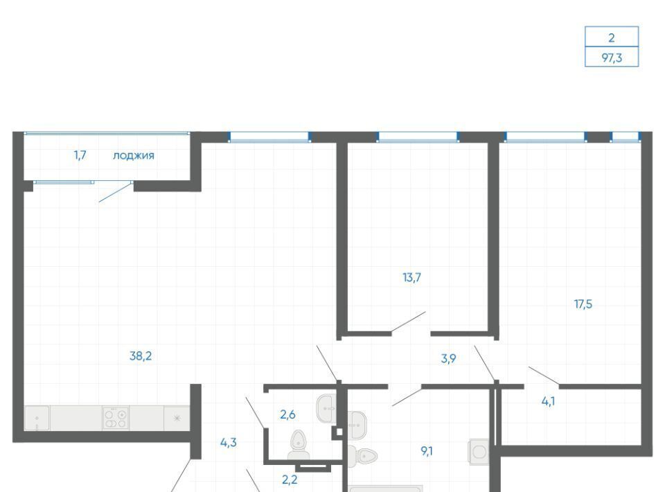 квартира г Екатеринбург Чкаловская 12-й кв-л, 6, Академический мкр фото 2