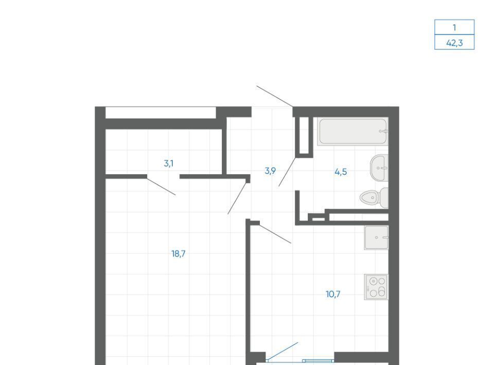 квартира г Екатеринбург Чкаловская 12-й кв-л, 6, Академический мкр фото 2