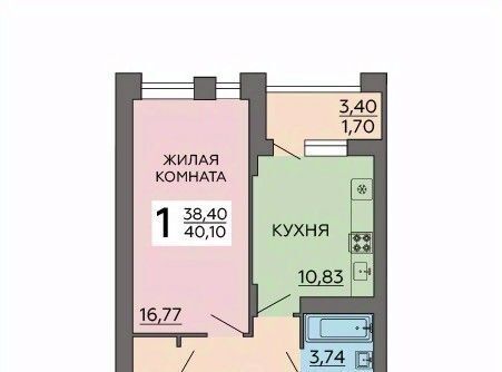 квартира г Воронеж р-н Коминтерновский ул Славы 7 фото 1