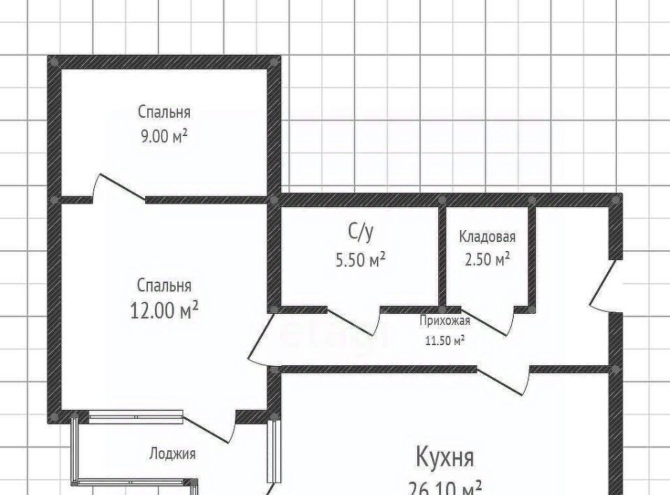 квартира г Краснодар р-н Прикубанский ул Вологодская 20 фото 1