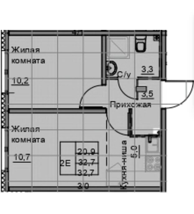 квартира г Екатеринбург Академический ул Евгения Савкова 44б/2 ЖК «Мичуринский» Площадь 1905 Года фото 5