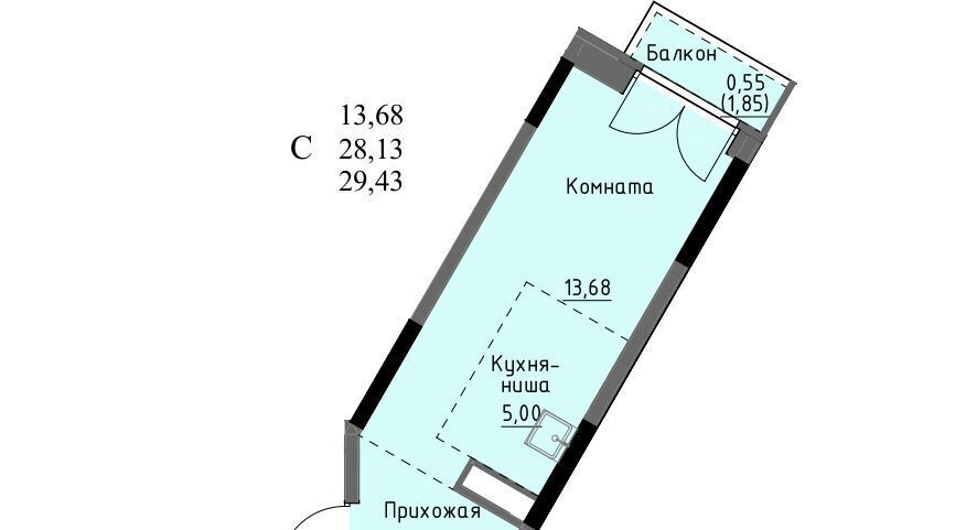 квартира г Ижевск р-н Первомайский проезд Ключевой 23а Поселок фото 1