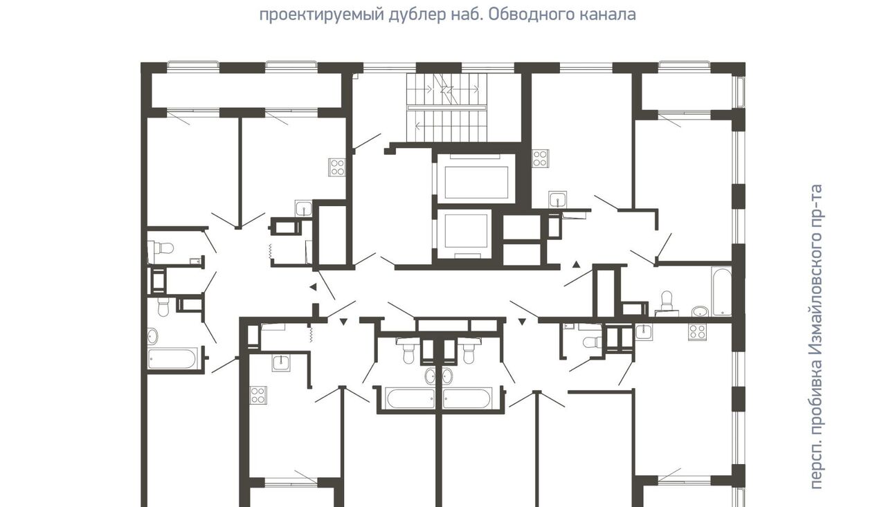 квартира г Санкт-Петербург метро Балтийская б-р Измайловский 9 квартал «Галактика» округ Измайловское фото 2