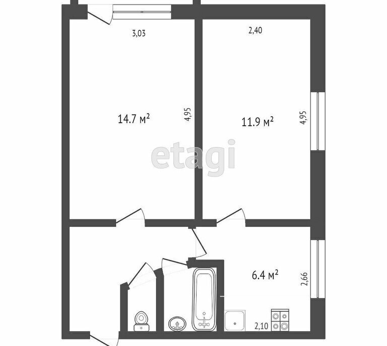 квартира г Омск ул Багратиона 27в посёлок Амурский фото 10