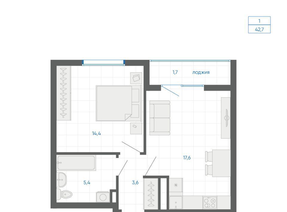 квартира г Екатеринбург Чкаловская 12-й кв-л, 6, Академический мкр фото 1