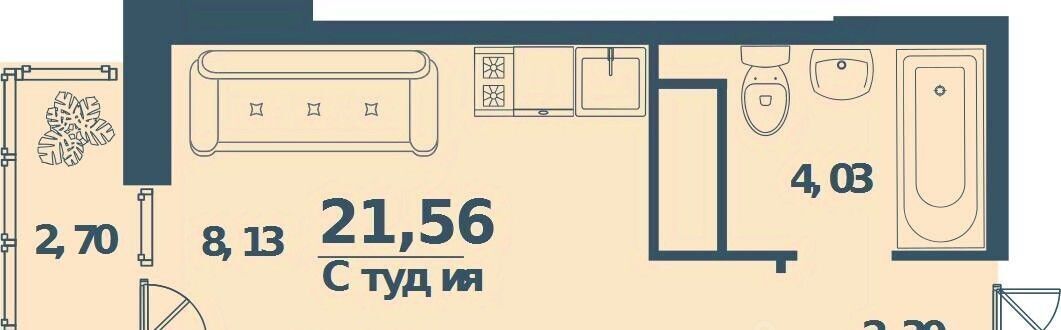 квартира г Ульяновск р-н Ленинский Север ЖК «Юность» жилрайон фото 1