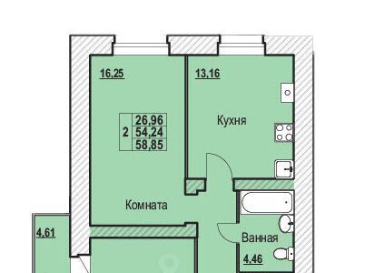 квартира г Ярославль р-н Фрунзенский ул Шпальная 30 фото 1