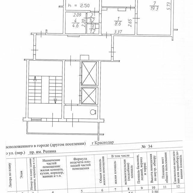 квартира г Краснодар р-н Прикубанский проезд им. Репина 32 муниципальное образование Краснодар фото 6