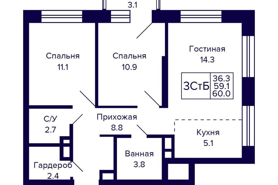 квартира г Новосибирск р-н Октябрьский ул Грибоедова 1 Новосибирск городской округ фото 1