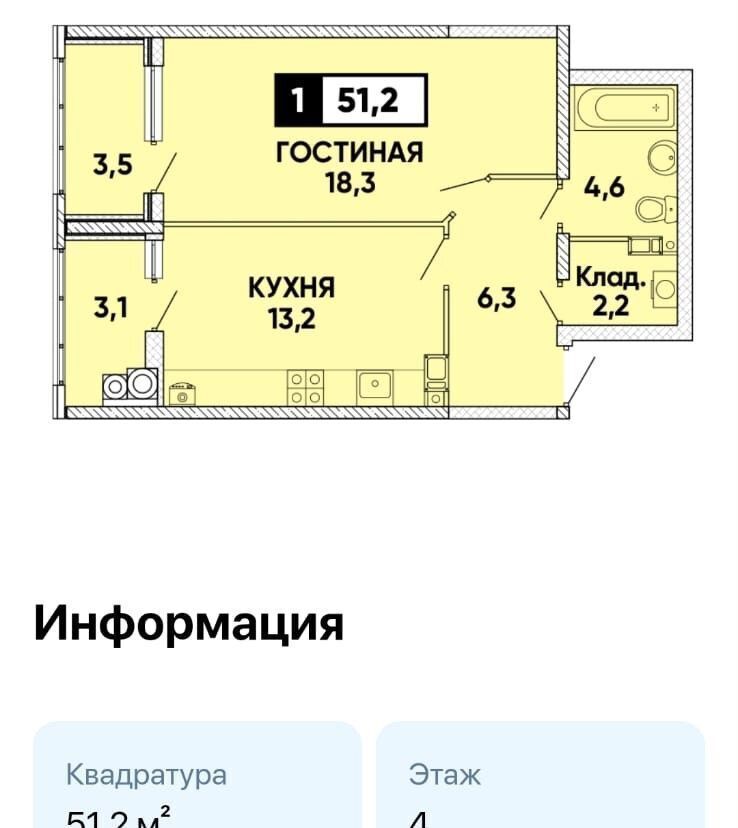 квартира г Ставрополь р-н Промышленный пр-кт Российский 17к/2 концептуальный район «Кварталы 17/77» фото 24