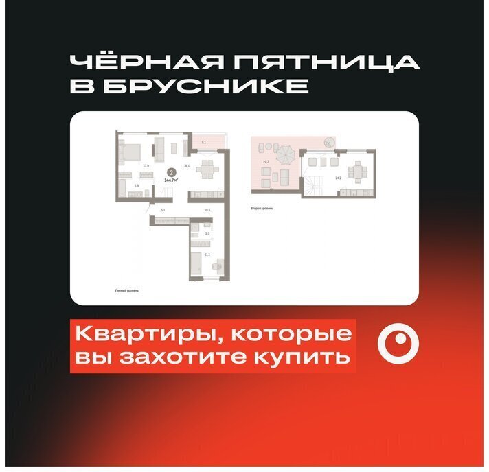 квартира г Тюмень ЖК «Октябрьский на Туре» Калининский административный округ фото 1