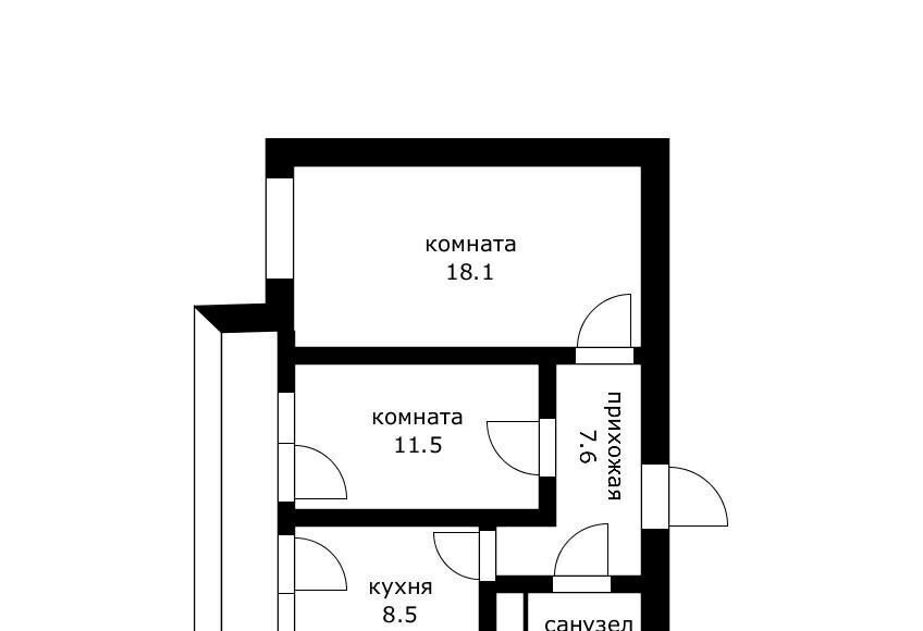 квартира г Краснодар р-н Прикубанский мкр им Петра Метальникова ул им. Петра Метальникова 26 фото 8