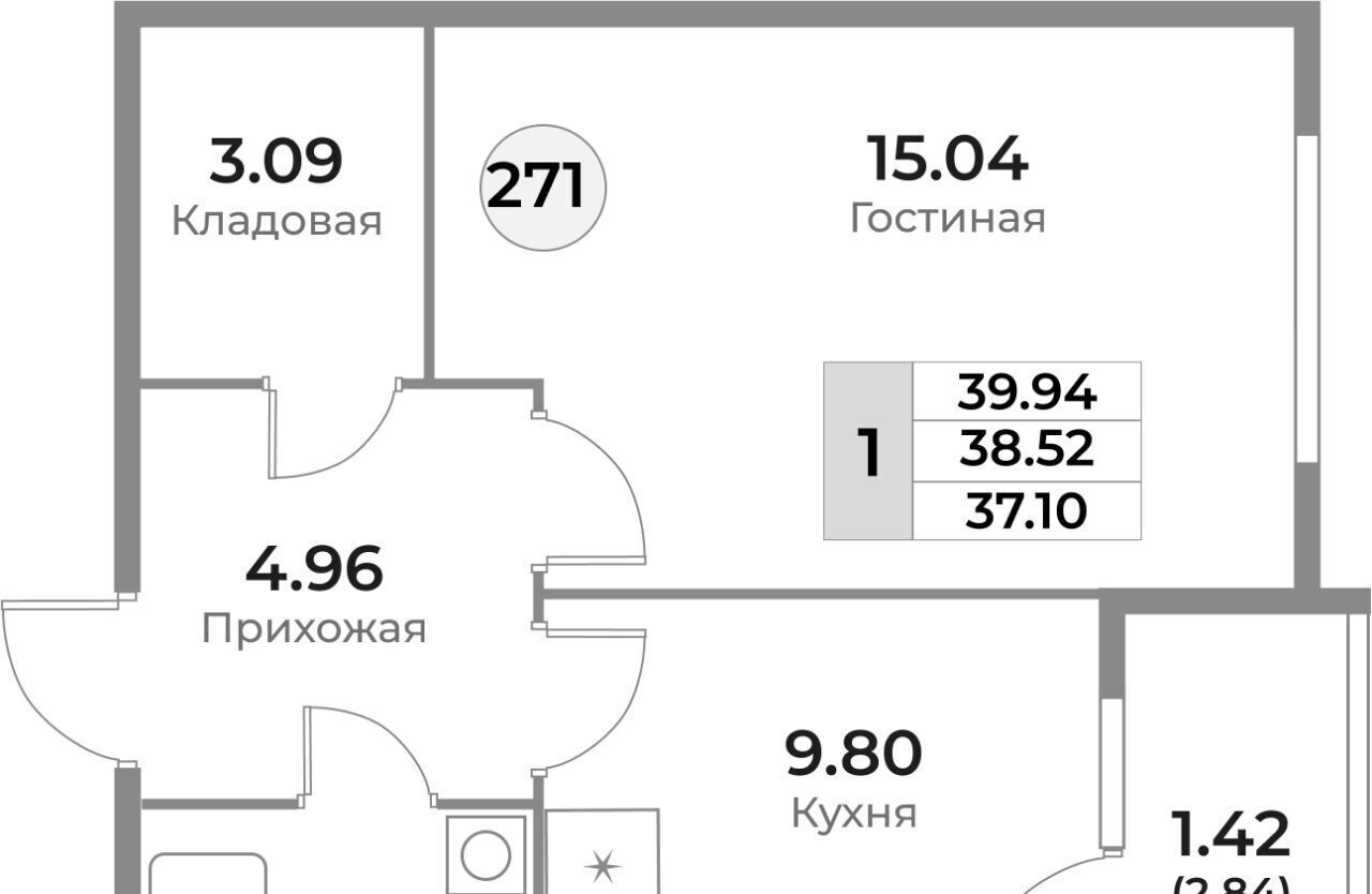 квартира г Калининград р-н Ленинградский ЖК «Легенды Девау» фото 1