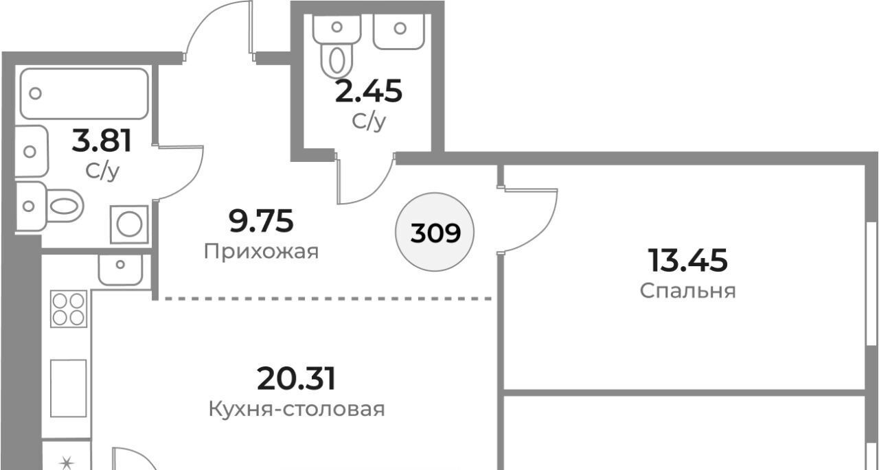 квартира г Калининград р-н Ленинградский ЖК «Легенды Девау» фото 1