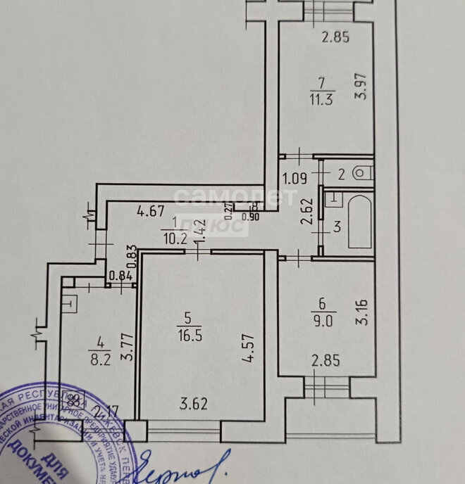 квартира г Ижевск р-н Ленинский Строитель ул Оружейника Драгунова 54а фото 21