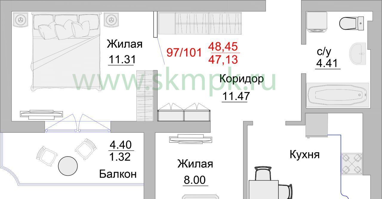 квартира г Пионерский ул Портовая 5 Апарт-отель «Пионерский» фото 1