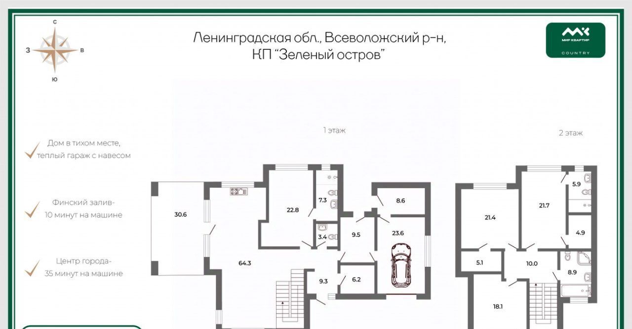 дом р-н Всеволожский массив Белоостров снт тер. ТСНЗеленый остров Сертоловское городское поселение, ул. Зеленая, 17 фото 2