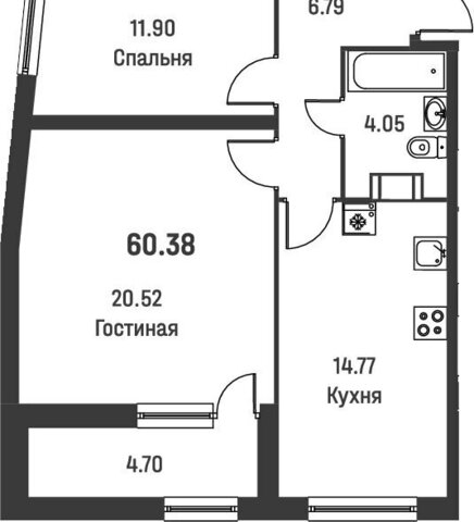 квартира ул Екатерининская 16/5 Девяткино фото