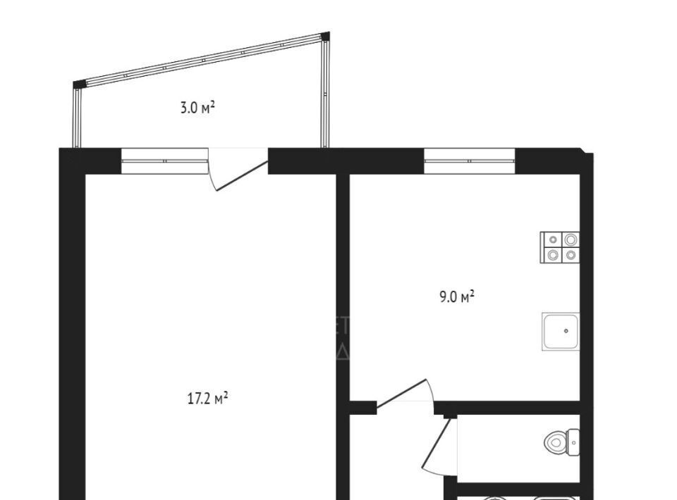 квартира г Тюмень р-н Центральный ул Свердлова 22 фото 2