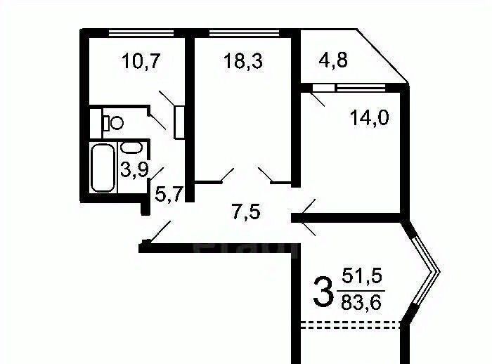 квартира г Одинцово ш Можайское 91 Одинцово фото 2