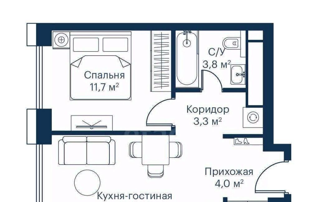 квартира г Москва метро Трикотажная ш Волоколамское 95/2к 7 ЖК City Bay муниципальный округ Покровское-Стрешнево фото 1