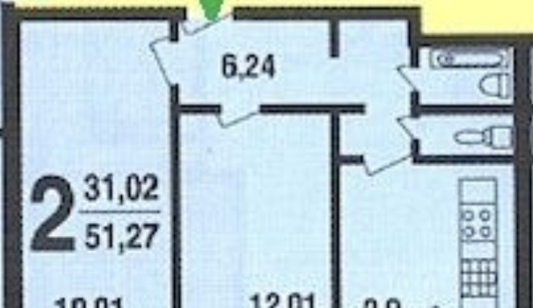 квартира г Москва ул Рябиновая 8к/1 Рабочий посёлок фото 25