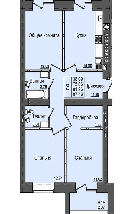 квартира р-н Медведевский п Светлый Йошкар-Ола фото 1