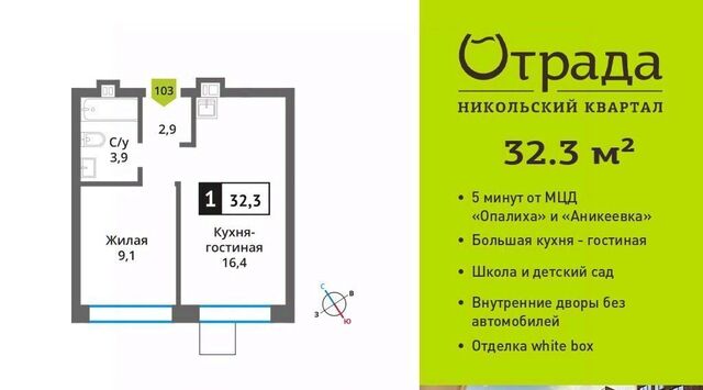 мкр Опалиха Никольский Квартал Отрада жилой комплекс, к 13, Аникеевка фото