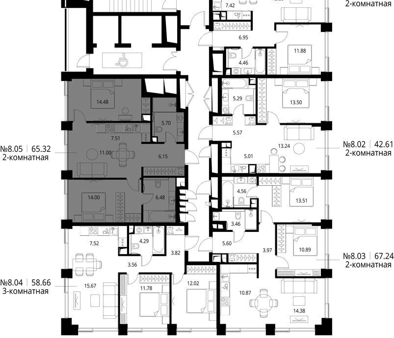 квартира г Москва метро Трикотажная ш Волоколамское 95/1к 5 ЖК City Bay Московская область фото 1