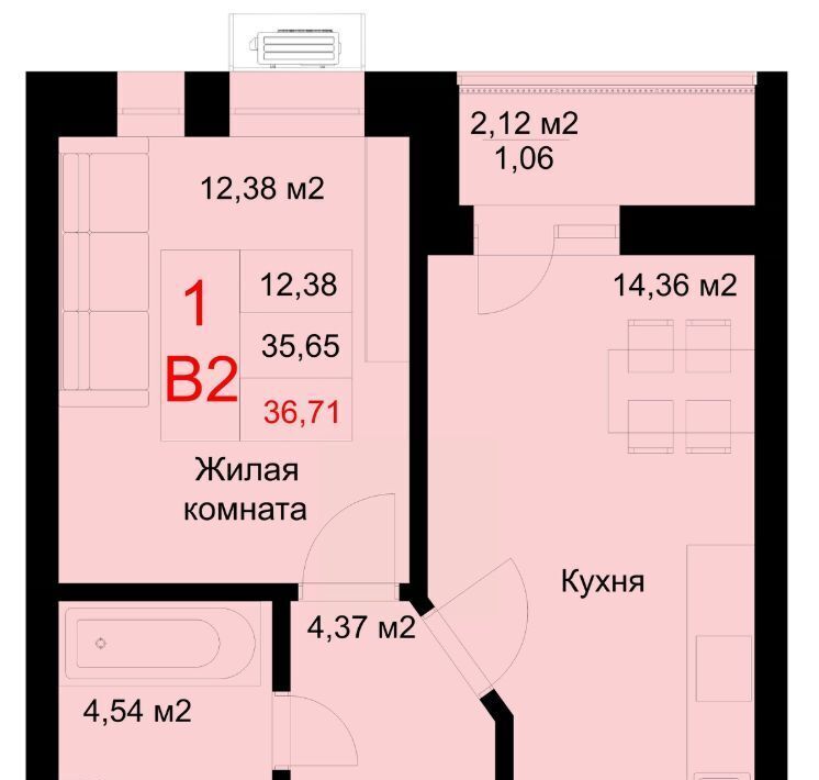 квартира г Казань р-н Приволжский ул Рауиса Гареева 78б ЖК «Стрела» Проспект Победы фото 1