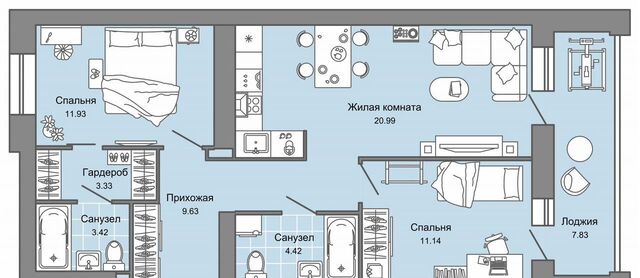 р-н Заволжский ЖК Центрополис 5 фото