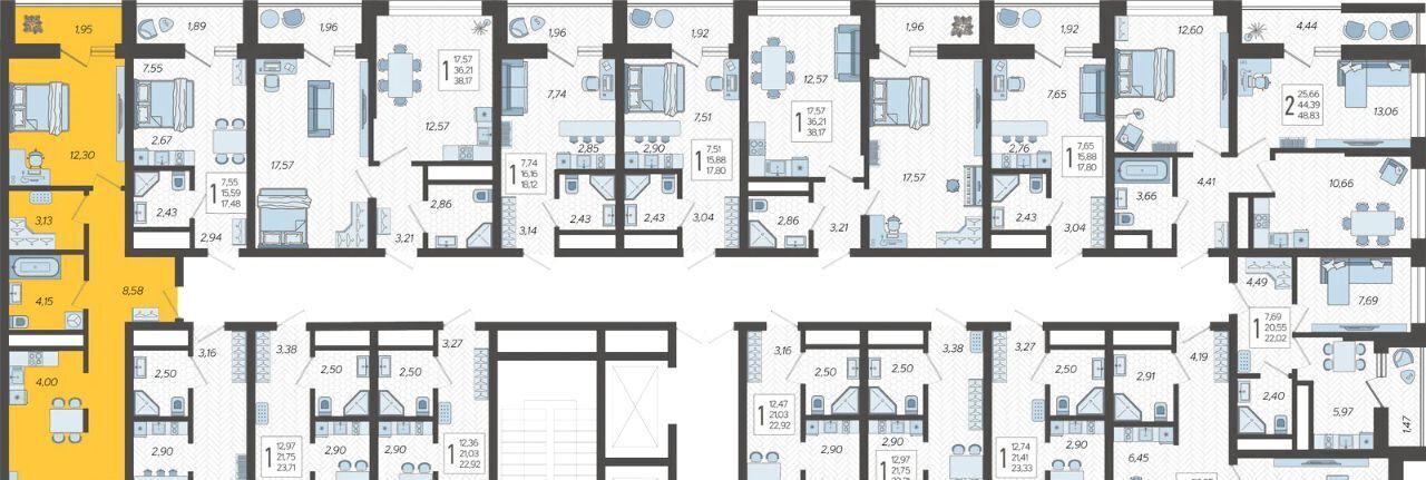 квартира г Сочи р-н Хостинский микрорайон Бытха ул Ясногорская 16/2к 8 фото 2