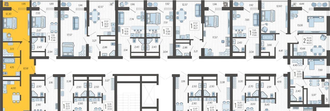 квартира г Сочи р-н Хостинский микрорайон Бытха ул Ясногорская 16/2к 8 фото 2