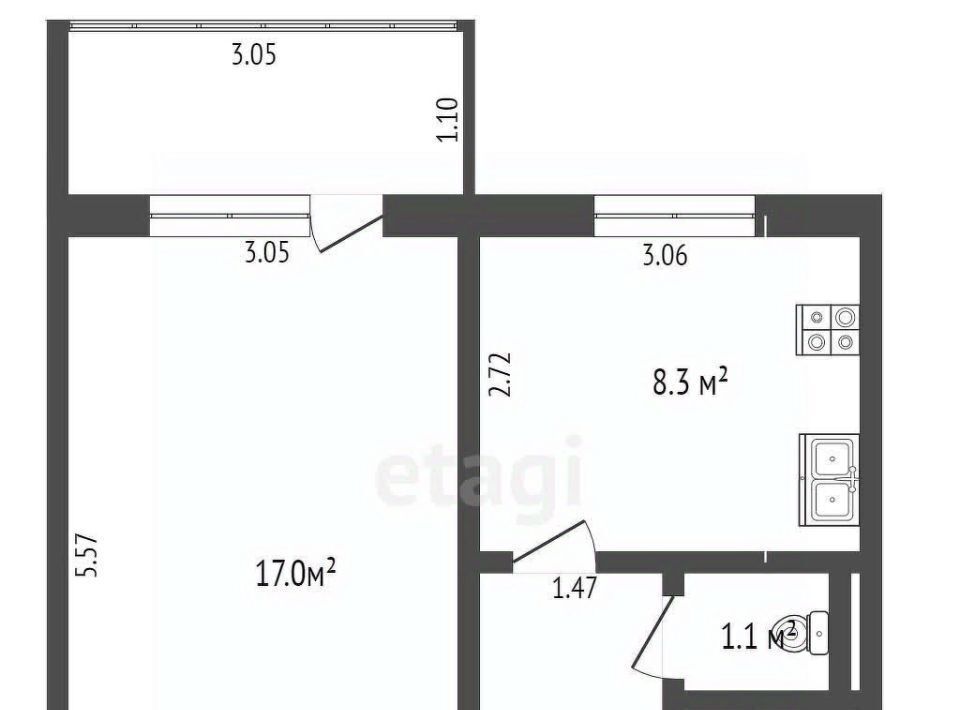 квартира г Нягань р-н мкр 4 5 фото 2