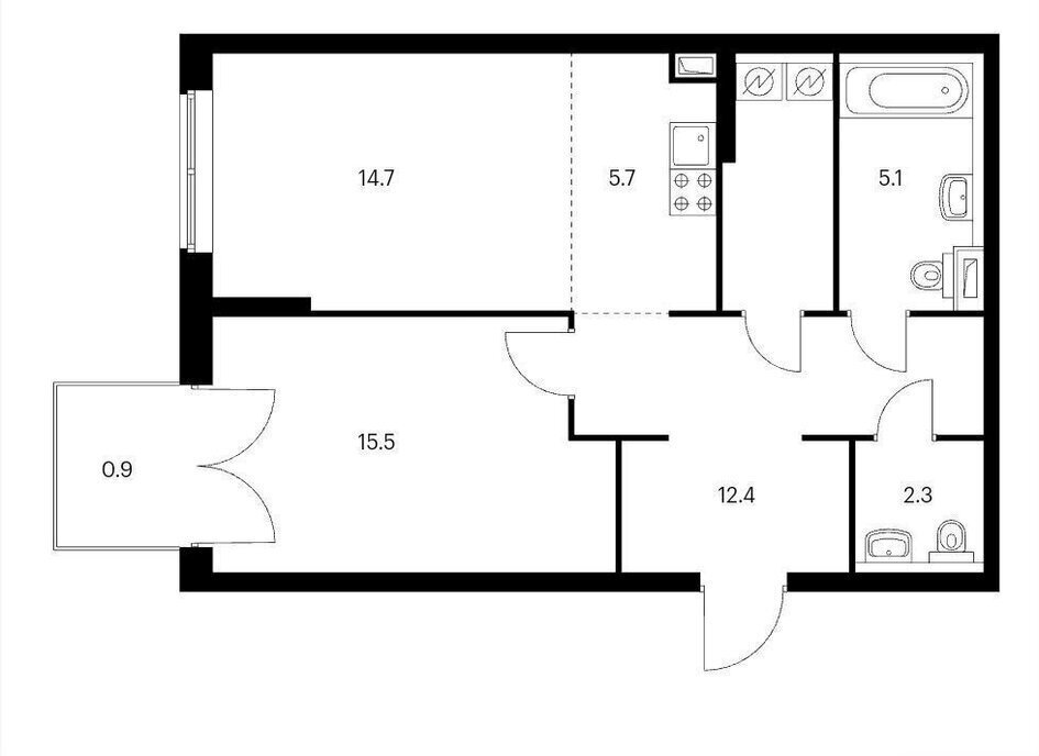 квартира г Москва ул Олонецкая 6 Green park Ботанический сад фото 2