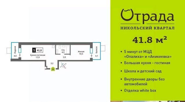 г Красногорск мкр Опалиха Никольский Квартал Отрада жилой комплекс, к 13, Аникеевка фото