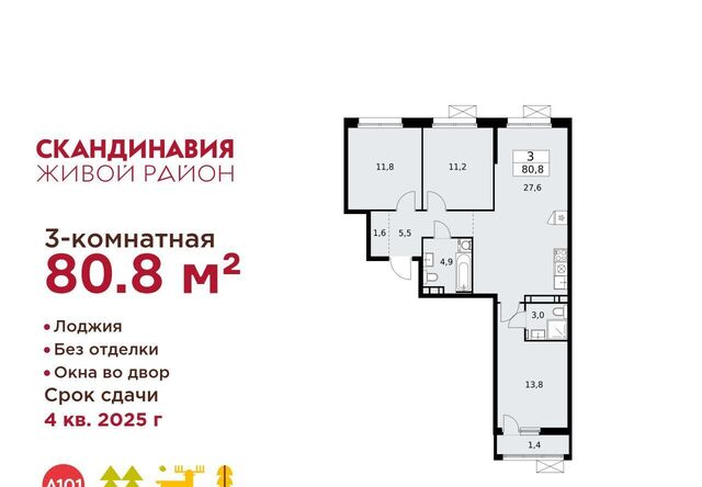 п Сосенское ЖК Скандинавия 25/4 фото