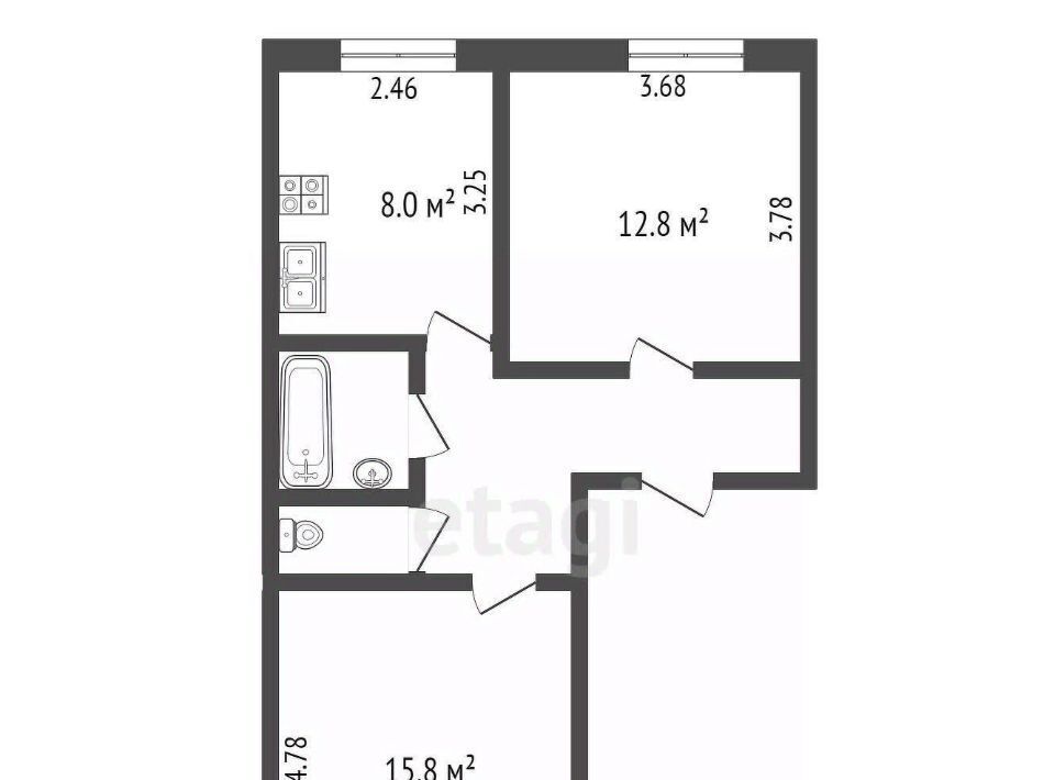 квартира г Омск р-н Центральный ул 30-я Северная 65 фото 2