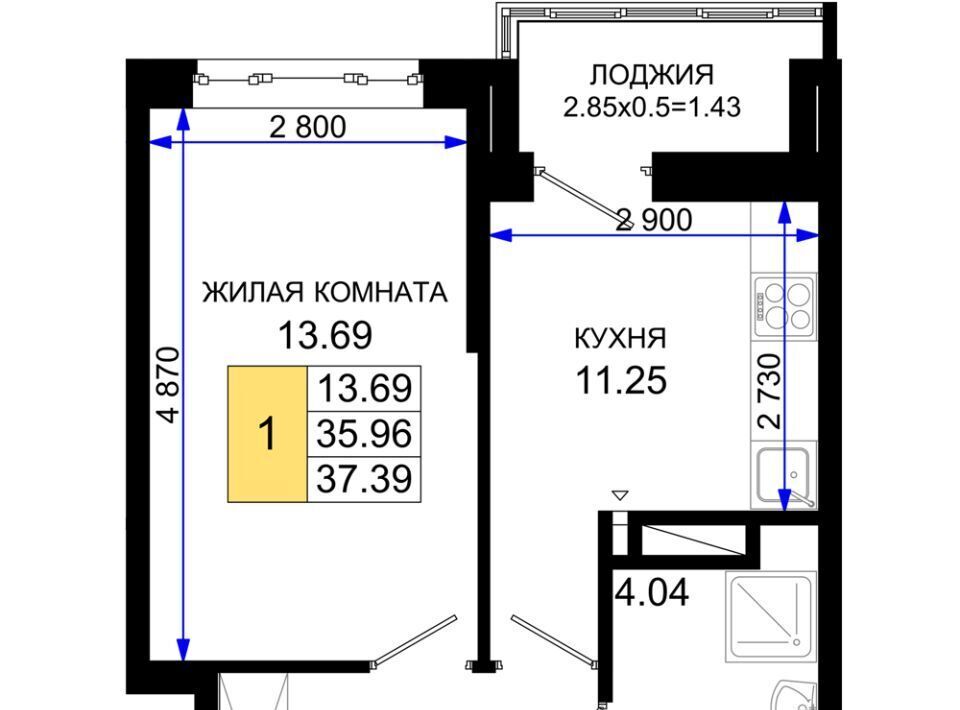 квартира г Ростов-на-Дону р-н Октябрьский пер Элеваторный 6/2а фото 1