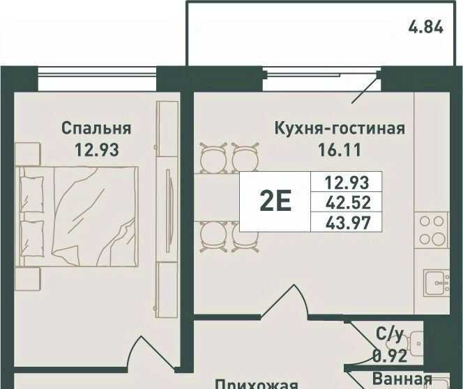 квартира р-н Всеволожский п им Свердлова проезд Западный 10/1к 2 Рыбацкое фото 1