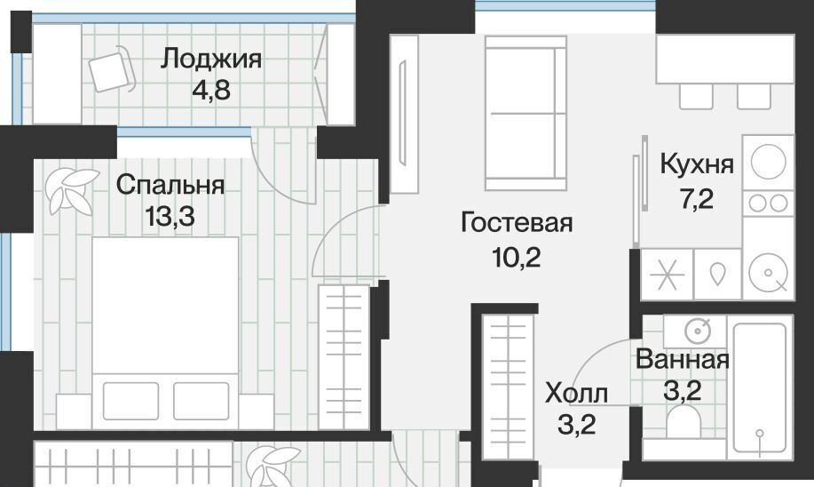 квартира г Тюмень р-н Калининский ул Игоря Комиссарова 14 фото 1