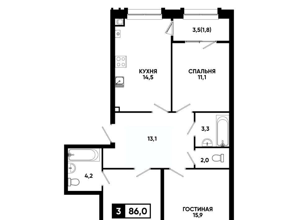 квартира г Кисловодск ул Катыхина 185 фото 1